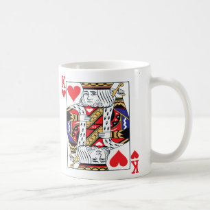 Kung av hjärtamuggen kaffemugg