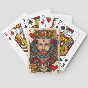 "Kung av hjärtan" Casinokort