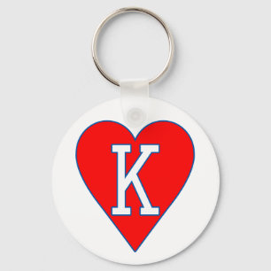 Kung av hjärtor Keychain Nyckelring