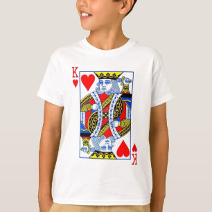 kung av hjärtor t-shirt