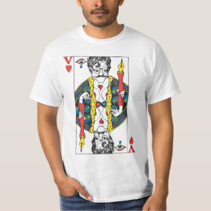 Kung av hjärtor t-shirt