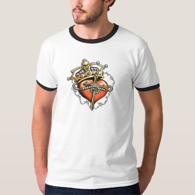 kung av hjärtor tee (Framsida)