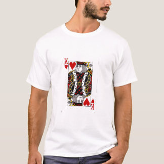 Kung av hjärtor tee shirt