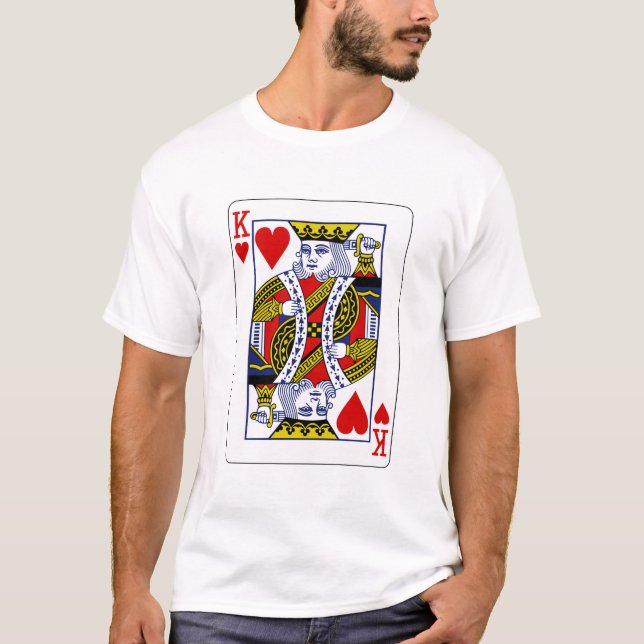 Kung av hjärtor tee shirt (Framsida)