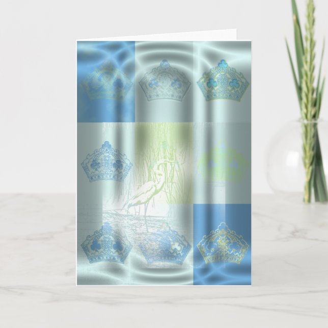 Kung av klubbfödelsedagkortet kort (Framsida)