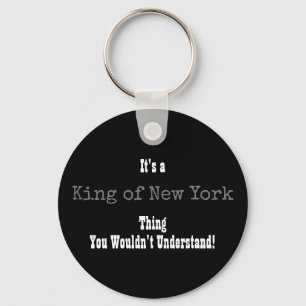 Kung av New York Keychain Nyckelring