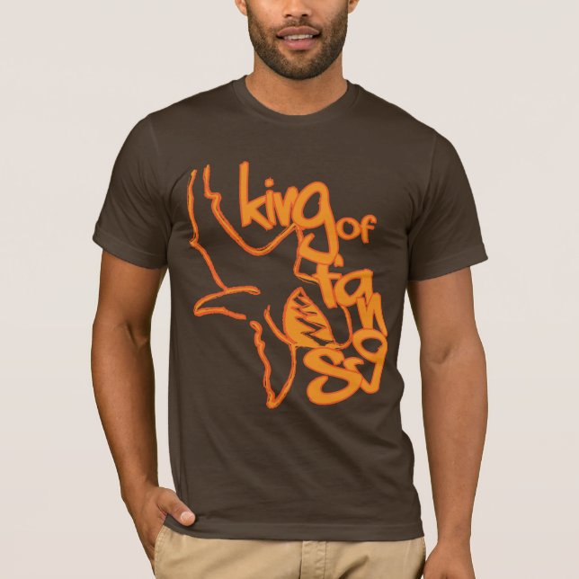 Kung av orange huggtänder t-shirt (Framsida)