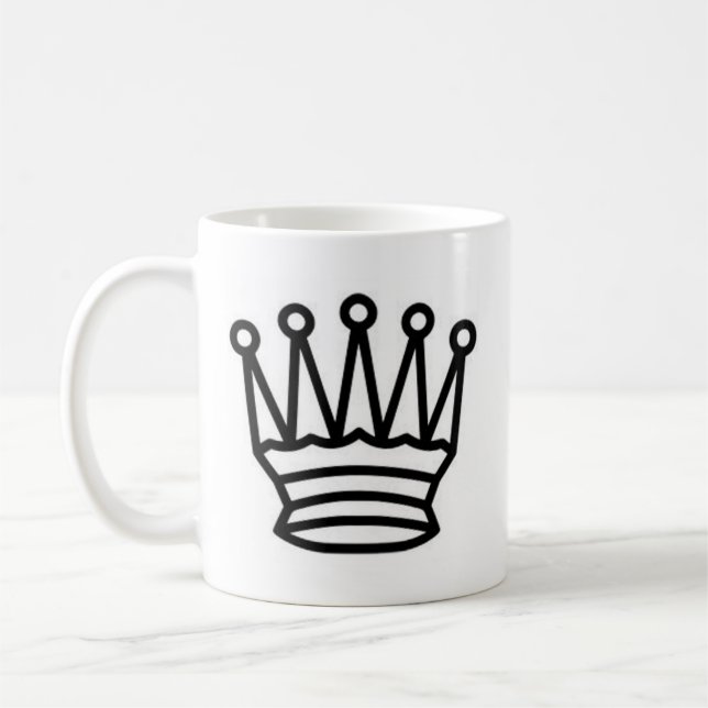 Kung av schacket kaffemugg (Vänster)