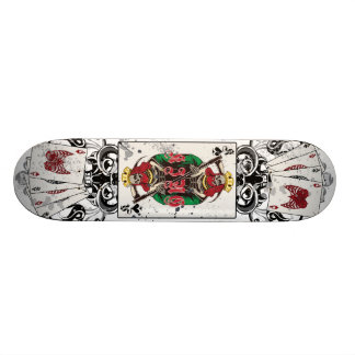 Kung av spadedöskalle skateboard