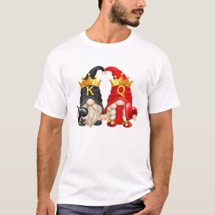 Kung av spader och drottning av örter med glupskt t shirt