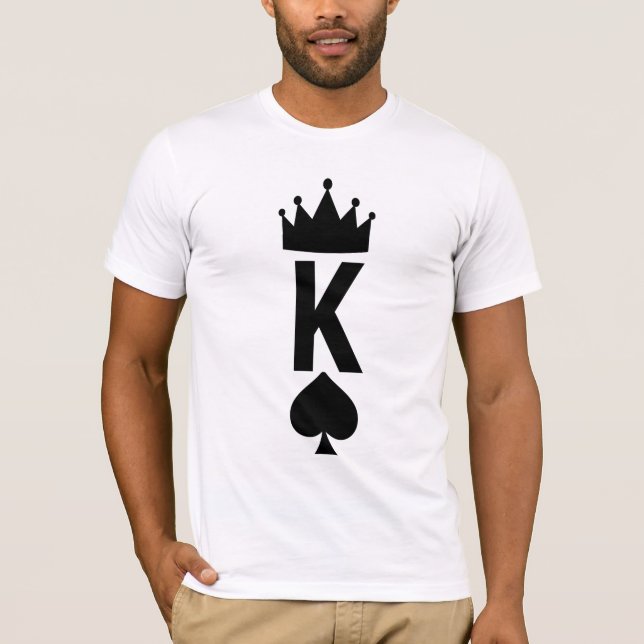 Kung av Spader T-Shirt (Framsida)
