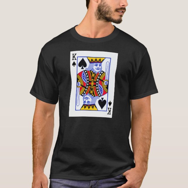 Kung av spadesvarten tee shirt (Framsida)