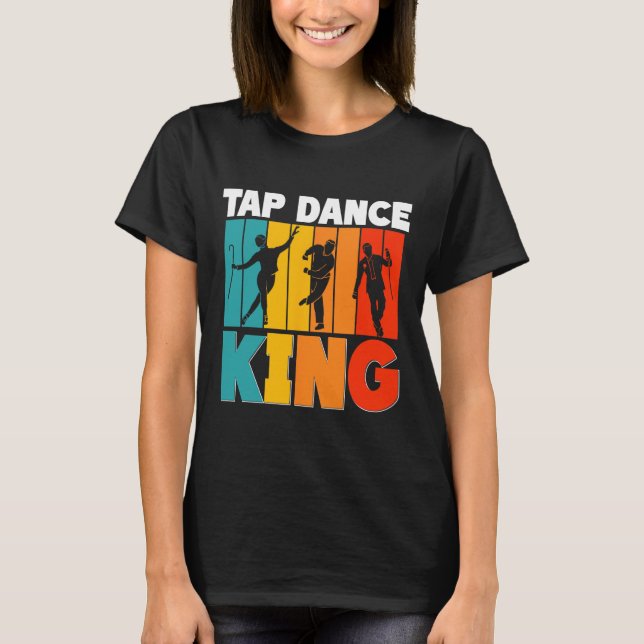 Kung av steppdans, steppdansare t shirt (Framsida)