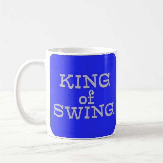 Kung av Swing Rolig Golf Kaffe Mugg (Vänster)