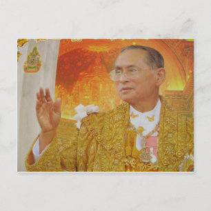 Kung av Thailand Vykort