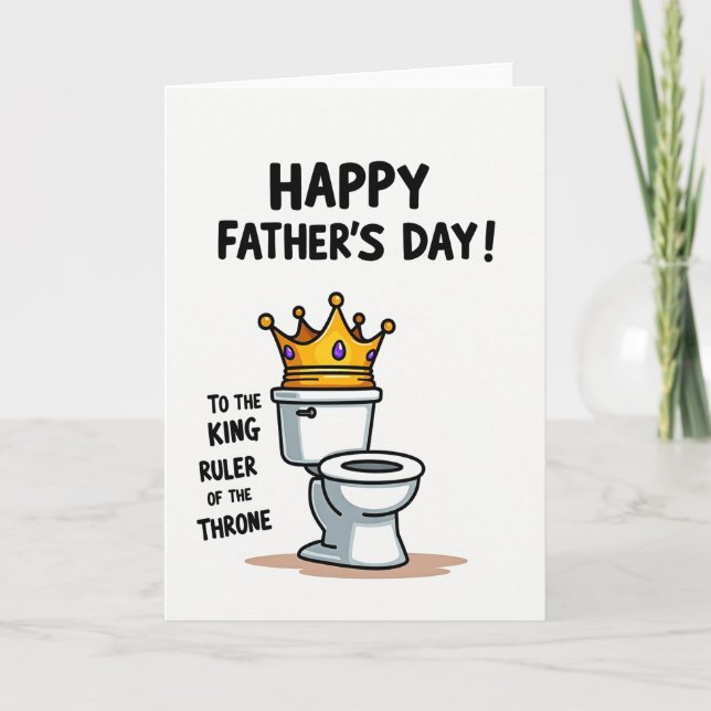 Kung Av Tronen Fars Dag Kort (Framsida)