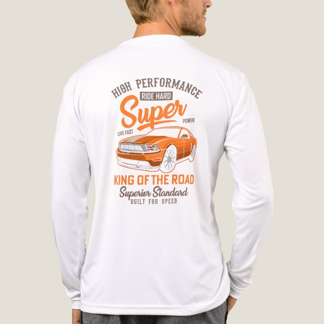 Kung av vägen högpresterande  t shirt (Baksida)
