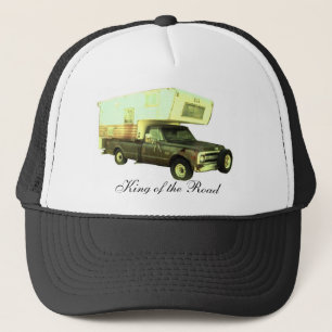 Kung av vägen - vintagelastbilcampare truckerkeps
