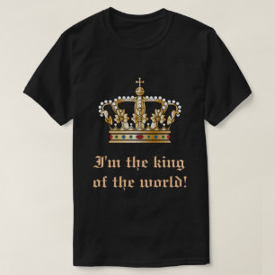 Kung av världen tee shirt