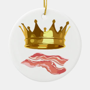 Kung Bacon Julgransprydnad Keramik