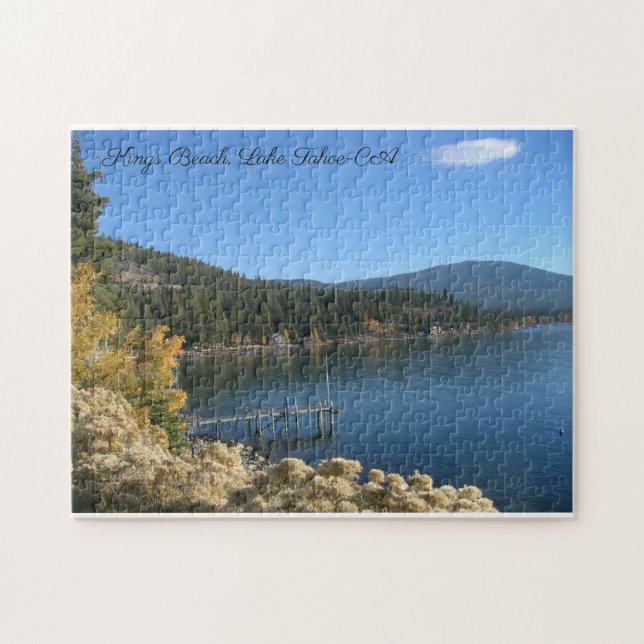 Kung Beach Sjö Tahoe Ca 11x14 Puzzle Pussel (Horisontell)