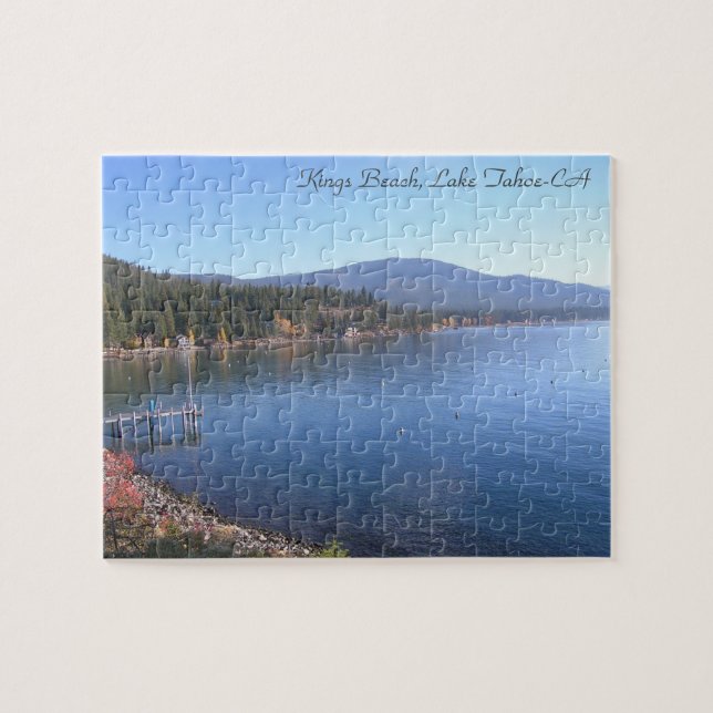 Kung Beach Sjö Tahoe Ca Puzzle Pussel (Horisontell)