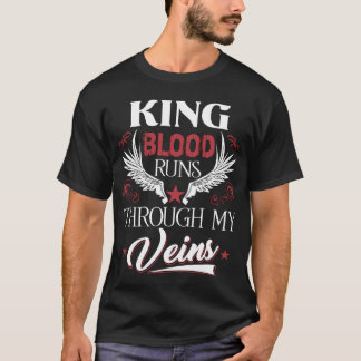 KUNG Blood Springa genom min familj Veins Namn T Shirt