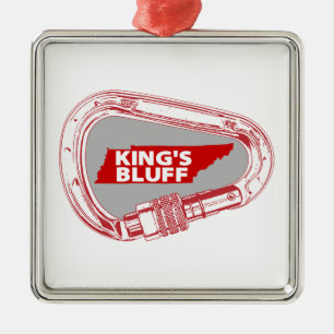 Kung Bluff Tennessee Sten klättning Carabiner Julgransprydnad Metall
