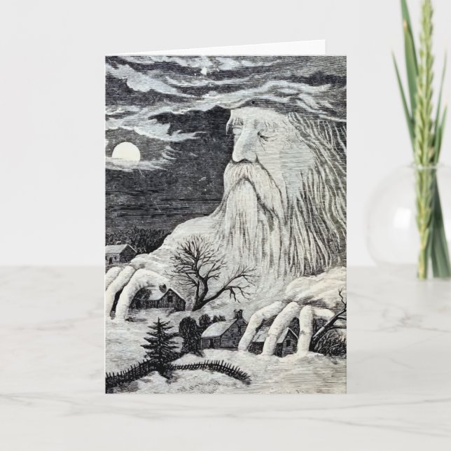 "Kung Bore" vintageillustration Kort (Framsida)