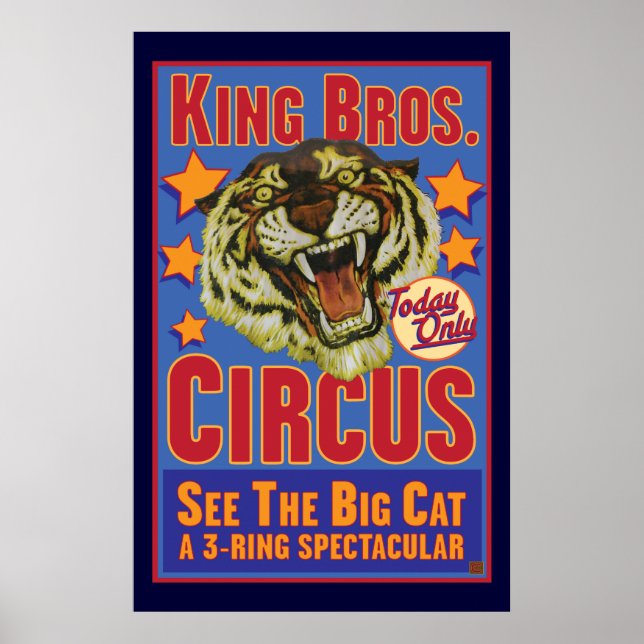 Kung Bros. Circus Poster (Framsidan)