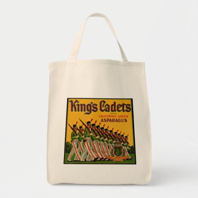 Kung Cadets Asparagus Label Tygkasse (Framsidan)