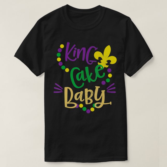 Kung Cake Baby Funny Mardi Gras Party Costume T Shirt (Design framsida)