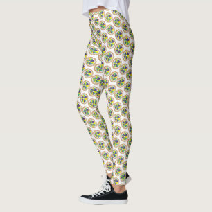Kung Cake New Orleans NOLA Mardi Gras Carnival Leggings