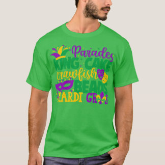 Kung Cake Pärlor Mardi Gras TShirt T Shirt