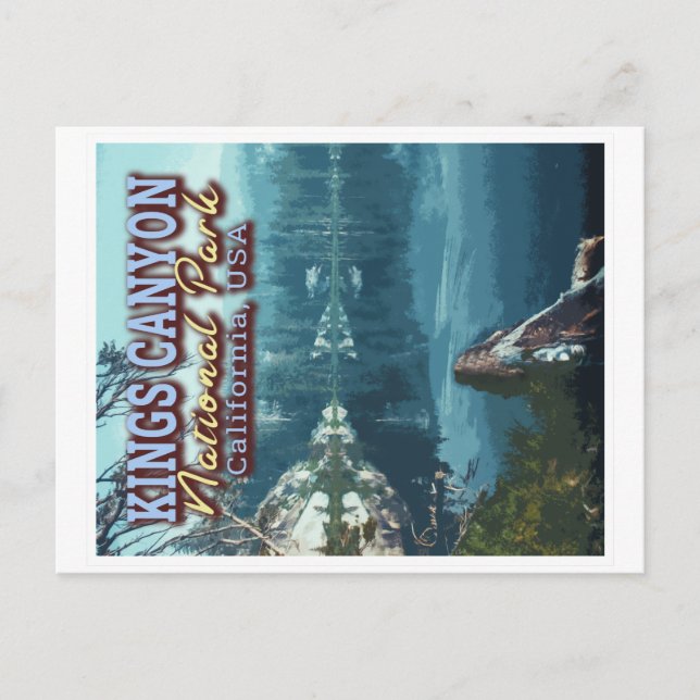 KUNG CANYON NATIONAL PARK - CALIFORNIA USA VYKORT (Framsida)