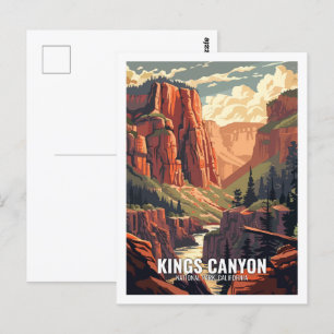 Kung Canyon National Park California USA Vykort
