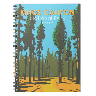 Kung Canyon National Park General Grant Vintage  Anteckningsbok
