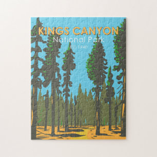 Kung Canyon National Park General Grant Vintage Pussel