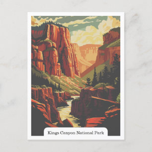 Kung Canyon National Park, Kalifornien, USA Vykort