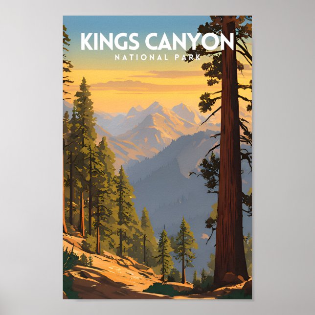 Kung Canyon National Park Travel Poster (Framsidan)
