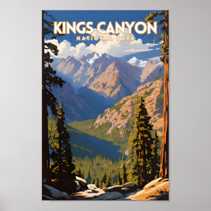 Kung Canyon National Park Travel PS Poster