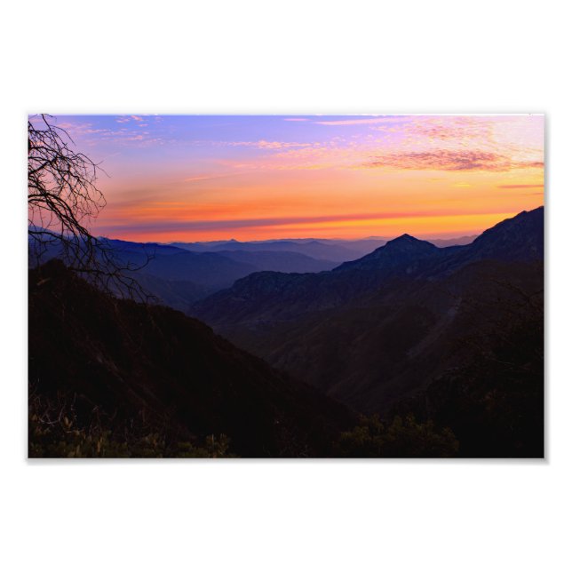 Kung Canyon nationalpark Fototryck (Framsidan)