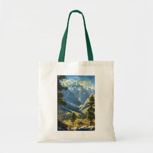 Kung Canyon nationalpark Illustration Travel Art Tygkasse
