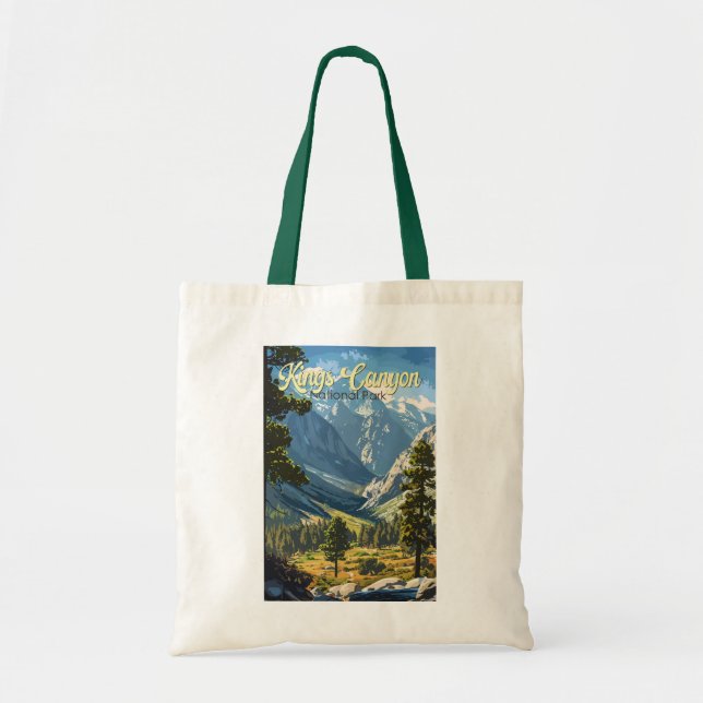Kung Canyon nationalpark Illustration Travel Art Tygkasse (Framsidan)