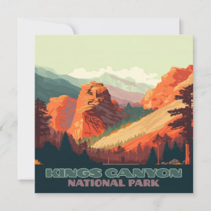 Kung Canyon nationalpark Kalifornien-bergen