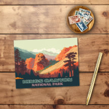 Kung Canyon nationalpark Kalifornien-bergen