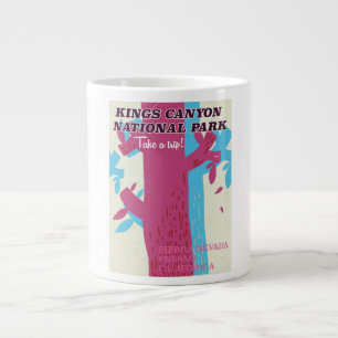 kung canyon nationalpark, Kalifornien poster Jumbo Mugg