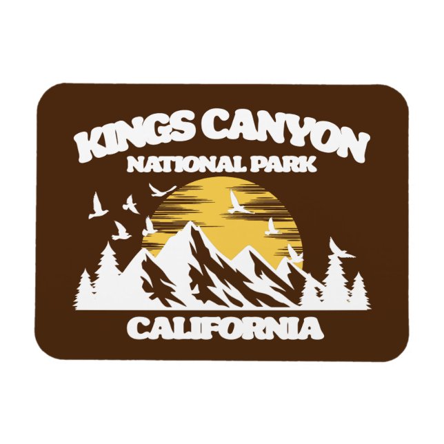 Kung Canyon nationalpark Magnet (Horisontell)