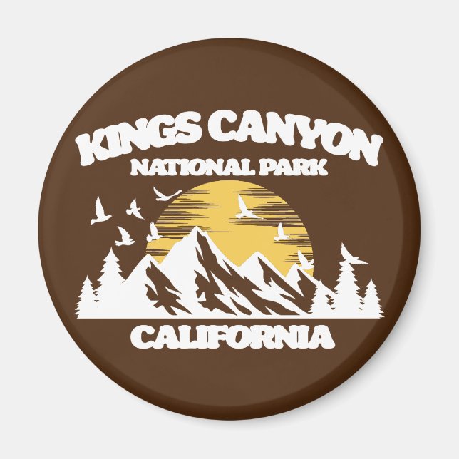 Kung Canyon nationalpark Magnet (Framsidan)