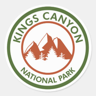 Kung Canyon nationalpark Runt Klistermärke